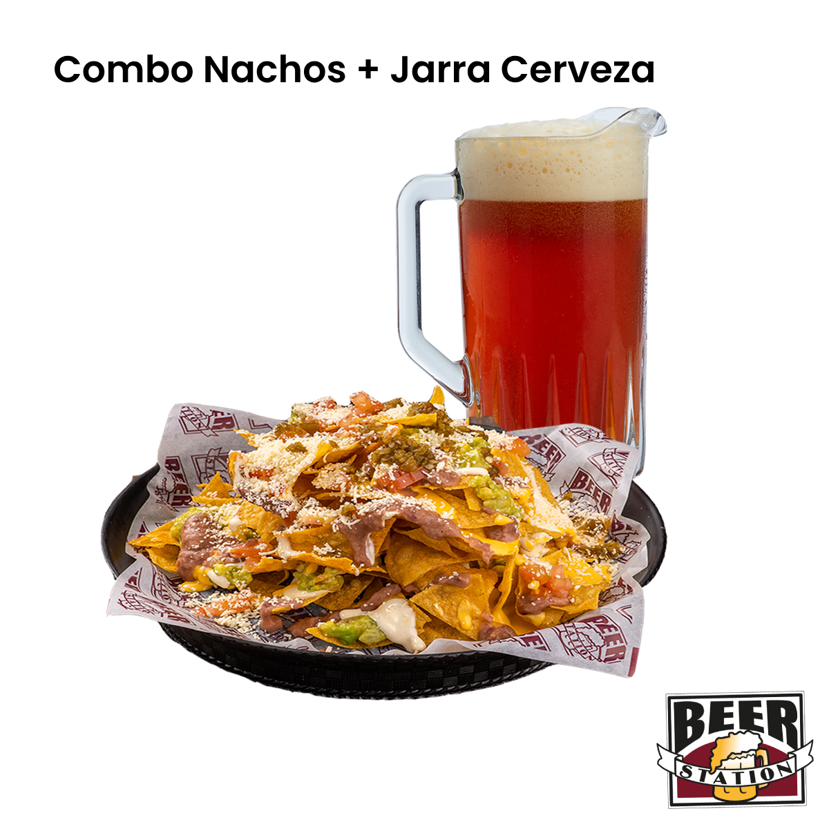 Bono Nachos + Jarra de Cerveza - Beer Station