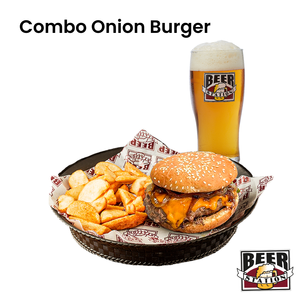 Bono Combo Onion Burger - Beer Station