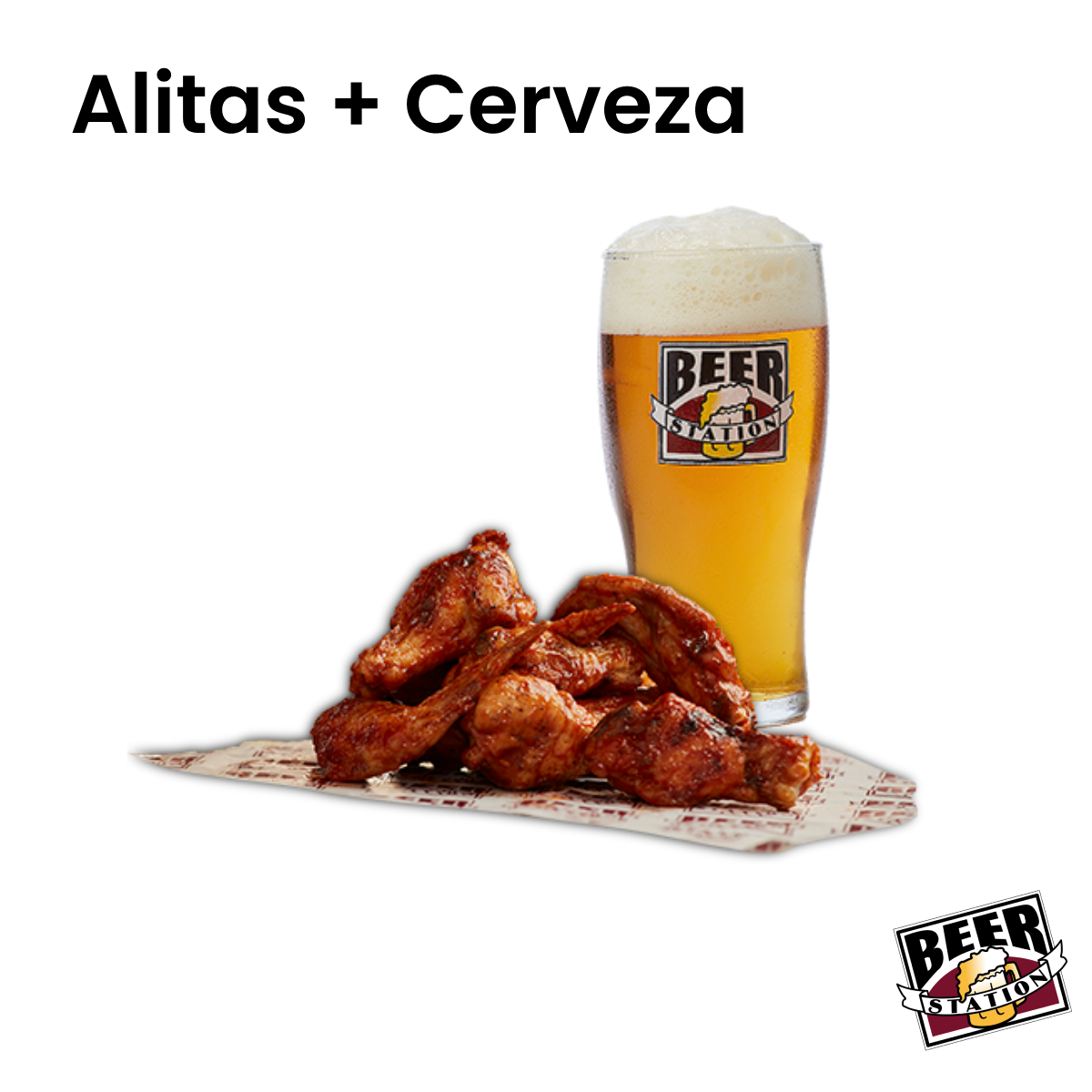 Bono Combo Alitas + Cerveza - Beer Station