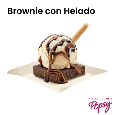 Bono Brownie con Helado - Popsy