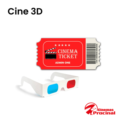Bonos Cine 3D - Cinemas Procinal Medellín