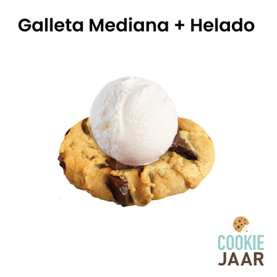 Galleta Mediana + Helado - Cookie Jaar